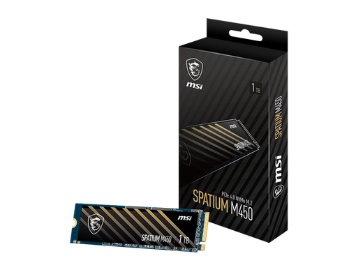 כונן פנימי MSI SSD PCIe Gen4 SPATIUM M450 1000GB