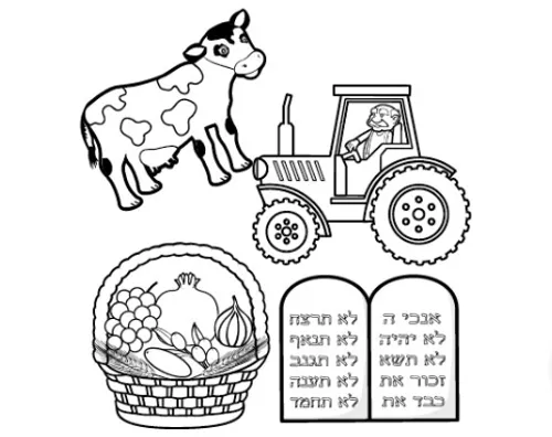 סמלי שבועות לצביעה - 36 יח'