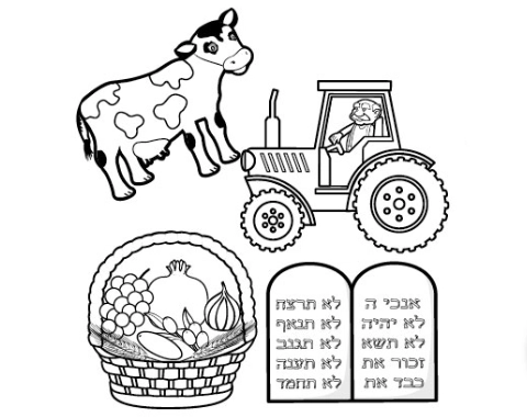 סמלי שבועות לצביעה - 36 יח