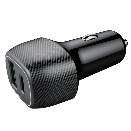 מטען לרכב QC18W+PD20W+וכבל ל- Silver Line IPHONE