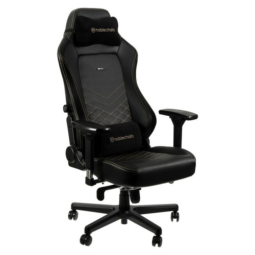 כיסא גיימינג Noblechairs Hero BLACK/GOLD בצבע שחור/ זהב