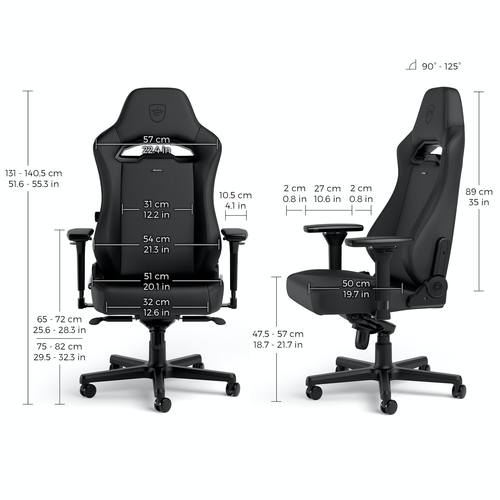 כיסא גיימינג Noblechairs Hero ST BLACK EDITION בצבע שחור