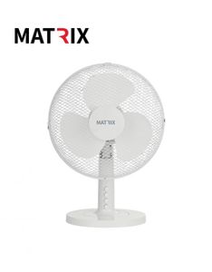 מאוורר מעוצב 3 להבים 40W "12  מטריקס - לבן