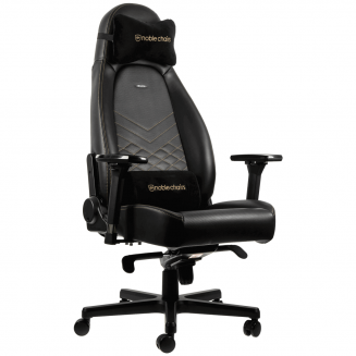 כיסא גיימינג NOBLECHAIRS ICON BLACK/GOLD בצבע שחור/זהב