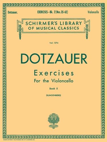 Dotzauer Exercises for Violoncello – Book 2 - Schirmer 