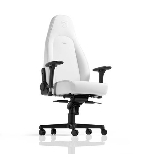 כיסא גיימינג Noblechairs ICON WHITE EDITION בצבע לבן