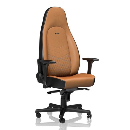 כיסא גיימינג Noblechairs ICON REAL LEATHER COGNAC/BLACK עור אמיתי