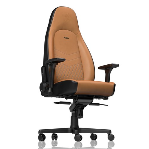 כיסא גיימינג Noblechairs ICON REAL LEATHER COGNAC/BLACK עור אמיתי
