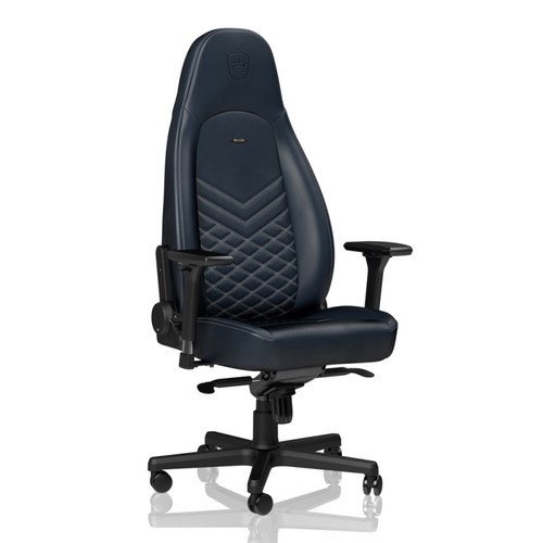 כיסא גיימינג Noblechairs ICON REAL LEATHER MIDNIGHT BLUE/GRAPHITE עור אמיתי