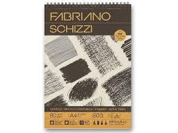 בלוק נייר SCHIZZI עם ספירלה A4  FABRIANO