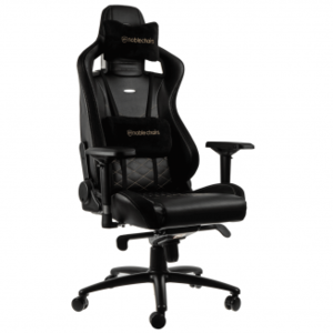 כיסא גיימיניג Noblechairs EPIC BLACK/GOLD בצבע שחור/זהב