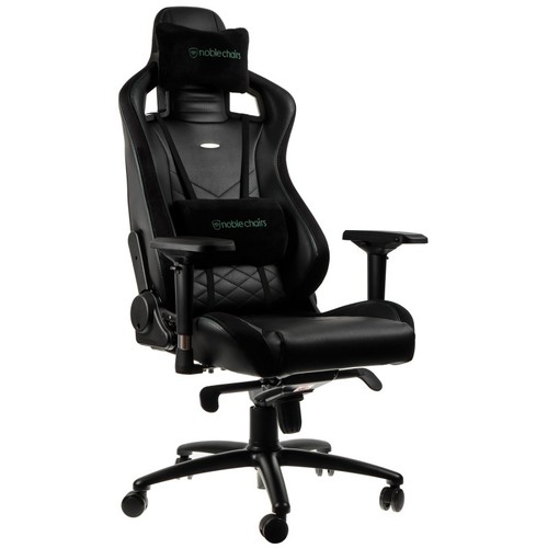 כיסא גיימיניג Noblechairs EPIC BLACK/GREEN בצבע שחור/ירוק
