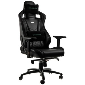 כיסא גיימיניג Noblechairs EPIC BLACK/GREEN בצבע שחור/ירוק