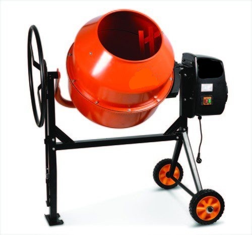 מערבל בטון חשמלי 180 ליטר 800w גג