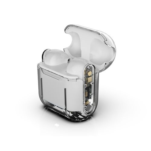 אוזניות BlueTooth Super Mini שקופות עם תאורת לד