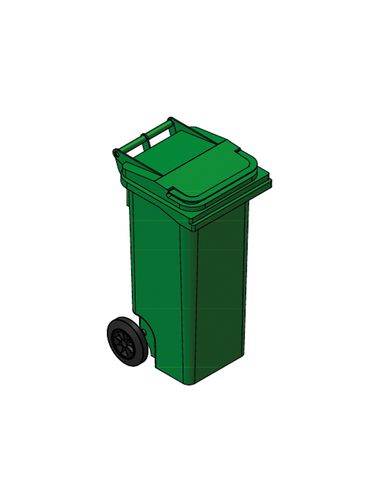 עגלת אשפה דולב 80 ליטר 