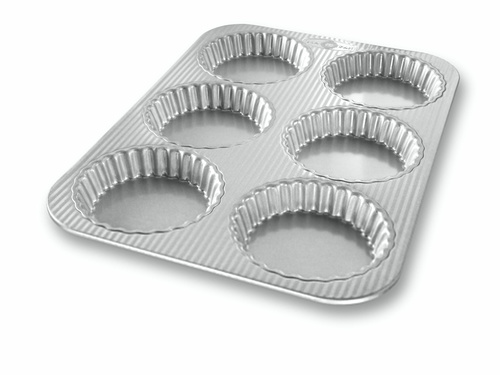 תבנית טארט אישי משונן 6 שקעים USA PAN