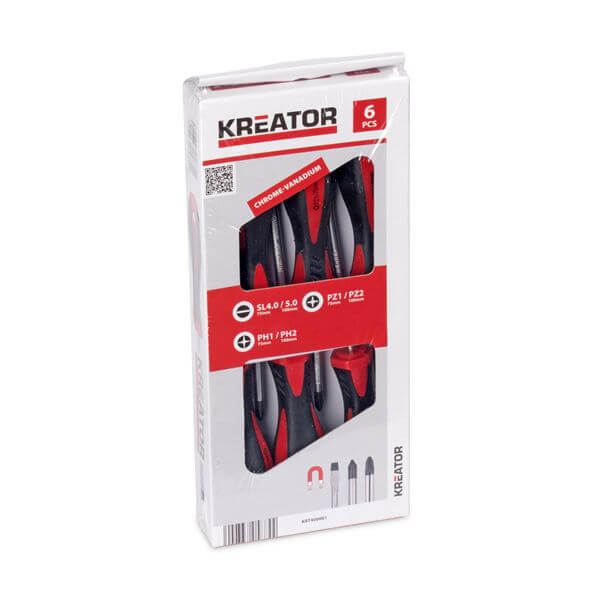 סט מברגים 6 חלקים  SL/PH PZ KREATOR 106 KRT400001