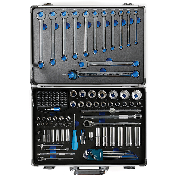 סט בוקסות 118 יח ממ מזוודת אלומיניום SIGNET D1/2