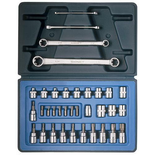 סט בוקסות+מפתחות 35 TORX יח ממ SIGNET D3/8