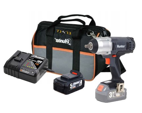 מפתח אימפקט בראשלס 18V + סוללה 2.5AH