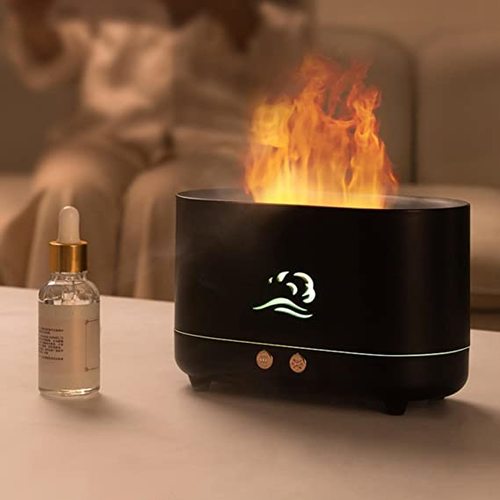 מפיץ ריח ארומטי אפקט להבה Diffuser with Flame Light