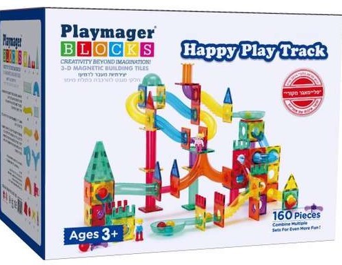 משחק מגנטים לונה פארק 160 חלקים PLAYMAGER