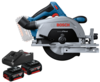 מסור עגול נטען כולל 2 סוללות 5AH דגם BOSCH GKS 185 LI