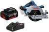 מסור עגול נטען כולל סוללה 5AH דגם BOSCH GKS 185 LI
