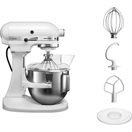 מיקסר מקצועי כולל קערה גדולה 4.8 ליטר KitchenAid קיטשן אייד 5KPM5EWH לבן