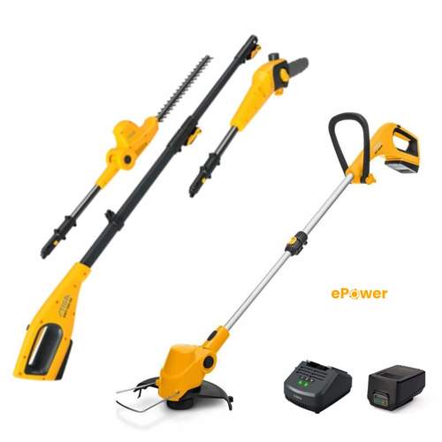 באנדל קומבי MT 100e + חרמש GT 100e + סוללה 4 אמפר + מטען
