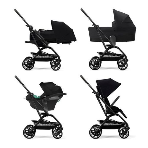 עגלת טיולון משולבת Eezy S Twist +2 Cybex - שחור MOON סייבקס