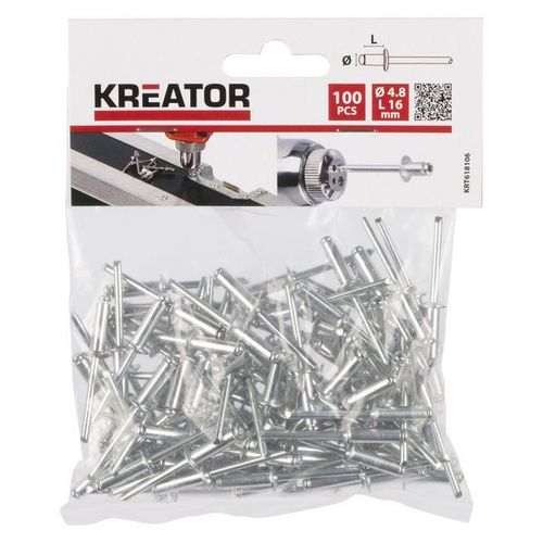 ניטים מארז 100 יח'  KRT618106  4.8x16