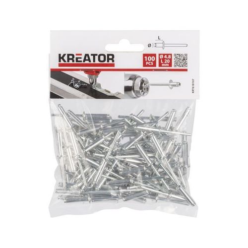 ניטים מארז 100 יח'  KRT618107  4.8x20