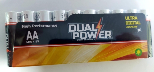 מארז 10סול' AA אולטרה אלקליין 16x10+מדבקות תלייה  DUAL POWER