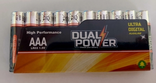 מארז 10סול' AAA אולטרה אלקליין  16x10+מדבקות תלייה  DUAL POWER
