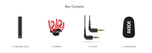 זוית נוספת Rode VideoMic GO II