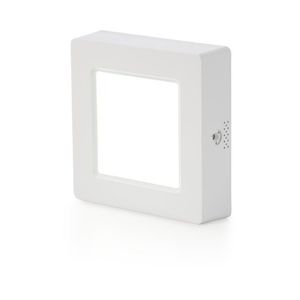 פאנל לד צמוד אינטגרלי מרובע 100X100 6W, אור קר Nisko