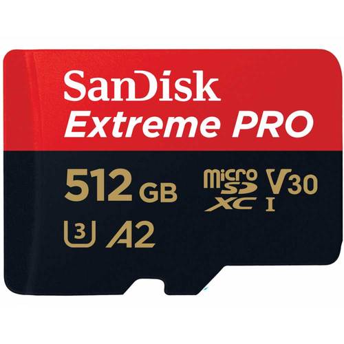 כרטיס זיכרון Sandisk microSD Extreme Pro 512GB 200MBs מהיר