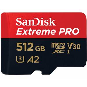 כרטיס זיכרון Sandisk microSD Extreme Pro 512GB 200MBs מהיר