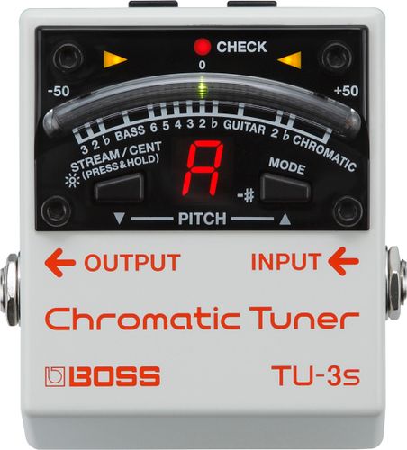 זוית נוספת Boss TU-3S Chromatic Tuner Pedal