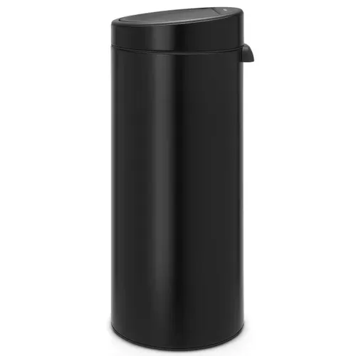פח ברבנטיה למטבח 30 ליטר - Brabantia שחור מט מתוך קולקציית פחי אשפה למטבח (זווית נוספת) - איכות פרימיום בלתי מתפשרת ואחריות מלאה
