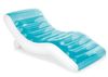 כורסאת לאונג' מפנקת לים, לבריכה או לחוף - לבן/טורקיז