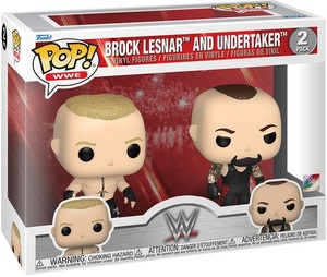 2 בובות פופ התאבקות WWE: ברוק לסנר ואנדרטייקר - Funko POP! 2 Pack WWE: Brook Lesnar & Undertaker