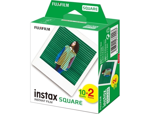 סרט אינסטקס 20 תמונות SQUARE, 606 FJ-instax-filmx2-SQ, ברקוד 4547410549157