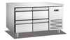 מקרר דלפק נירוסטה 4 מגירות 1200/700/850 מ"מ, 270W, מעלות 2-8