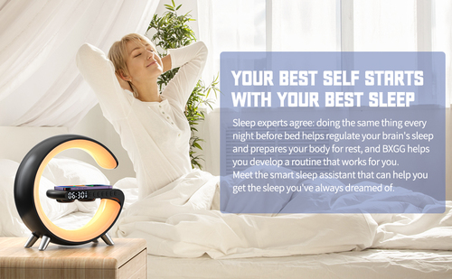 שעון G-Light רמקול, טעינה אלחוטית ותאורה מתחלפת - מידה M