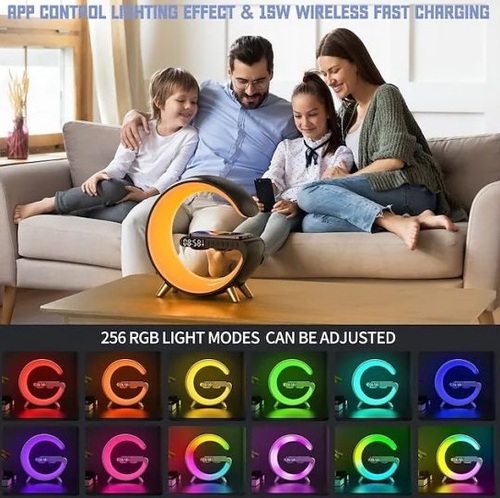 שעון G-Light רמקול, טעינה אלחוטית ותאורה מתחלפת - מידה M