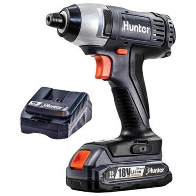 מברגת אימפקט 18V כולל סוללה ומטען Hunter