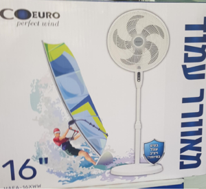 מאוורר עמוד SEMICOM 50W 16" Eco Euro אקו יורו HAFA-16XWW סמיקום לבן